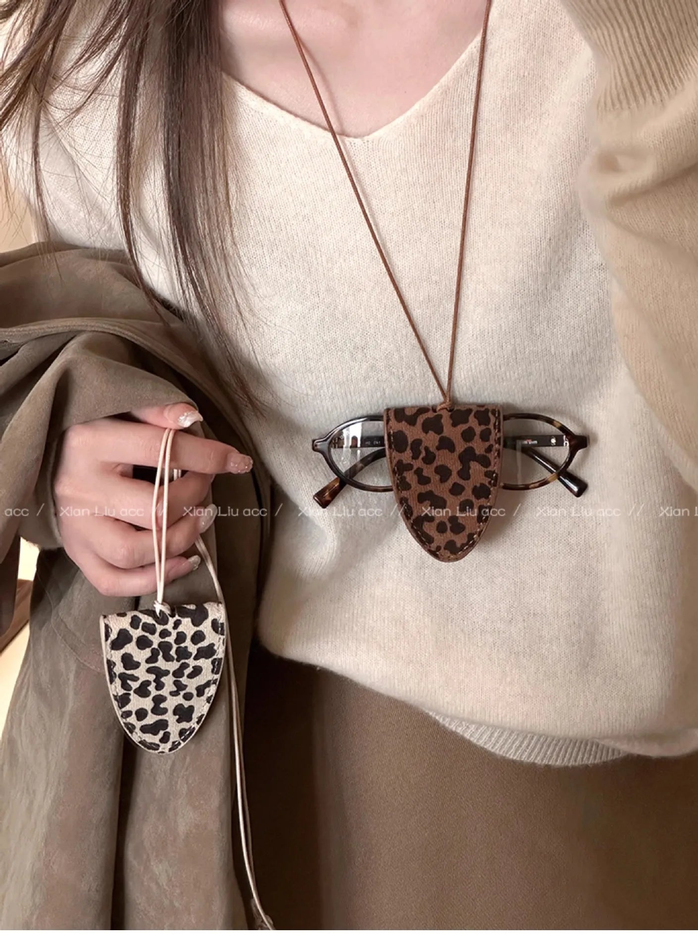Leopard Print Eyeglass Case