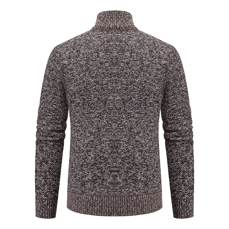 Men's Knit Zip Cardigan | Winter Sweater Jacket