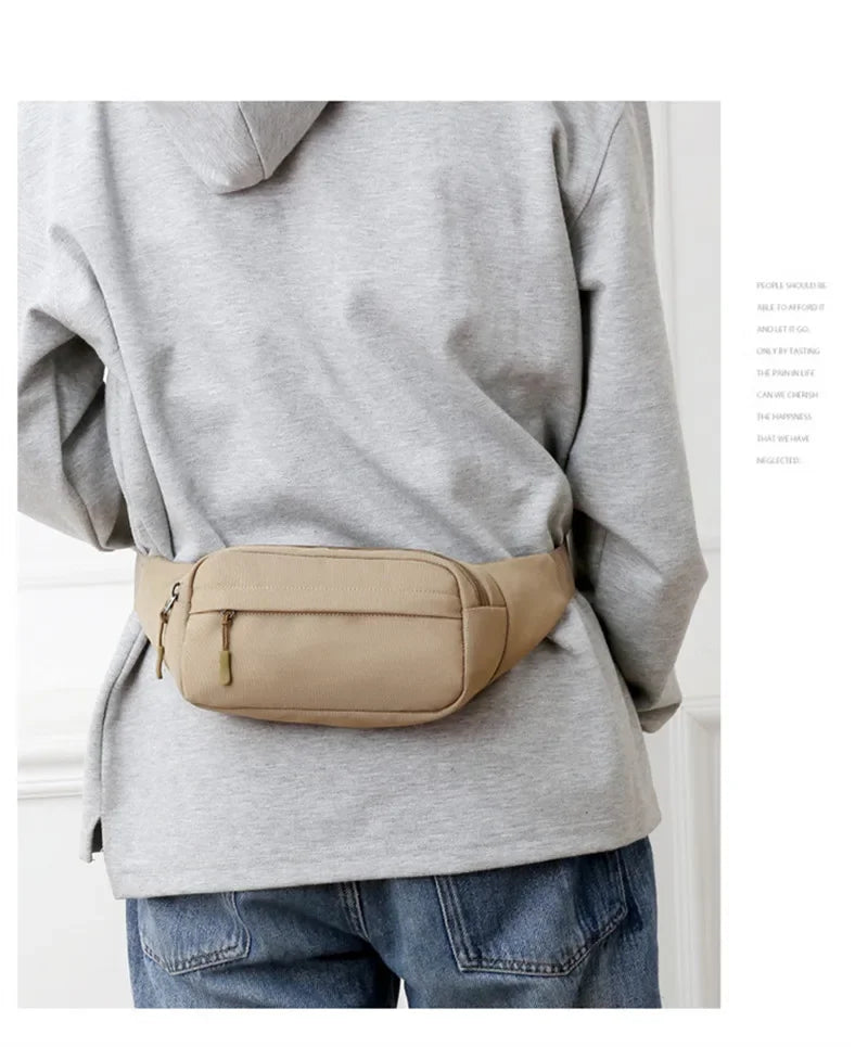Unisex Canvas Belt Bag