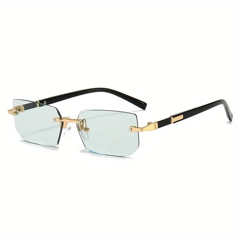 Unisex Rimless Square Sunglasses
