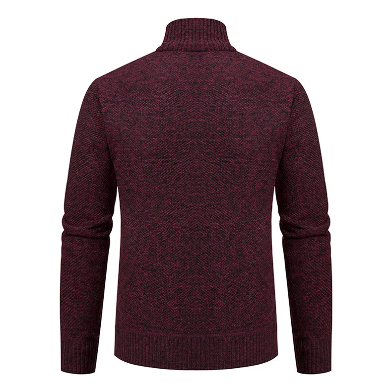 Men's Knit Zip Cardigan | Winter Sweater Jacket